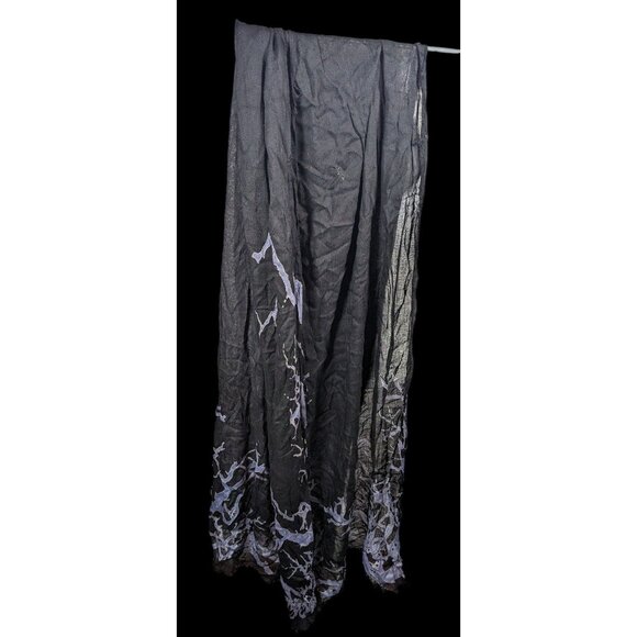 Witchy Gothic Spooky Tree Branch Black And Light Purple Lightweight Scarf - Picture 2 of 6